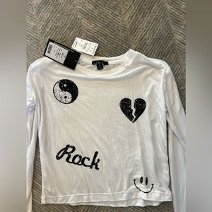 Flowers by Zoe girls long sleeve tee shirt, NWT, girls medium 8-10